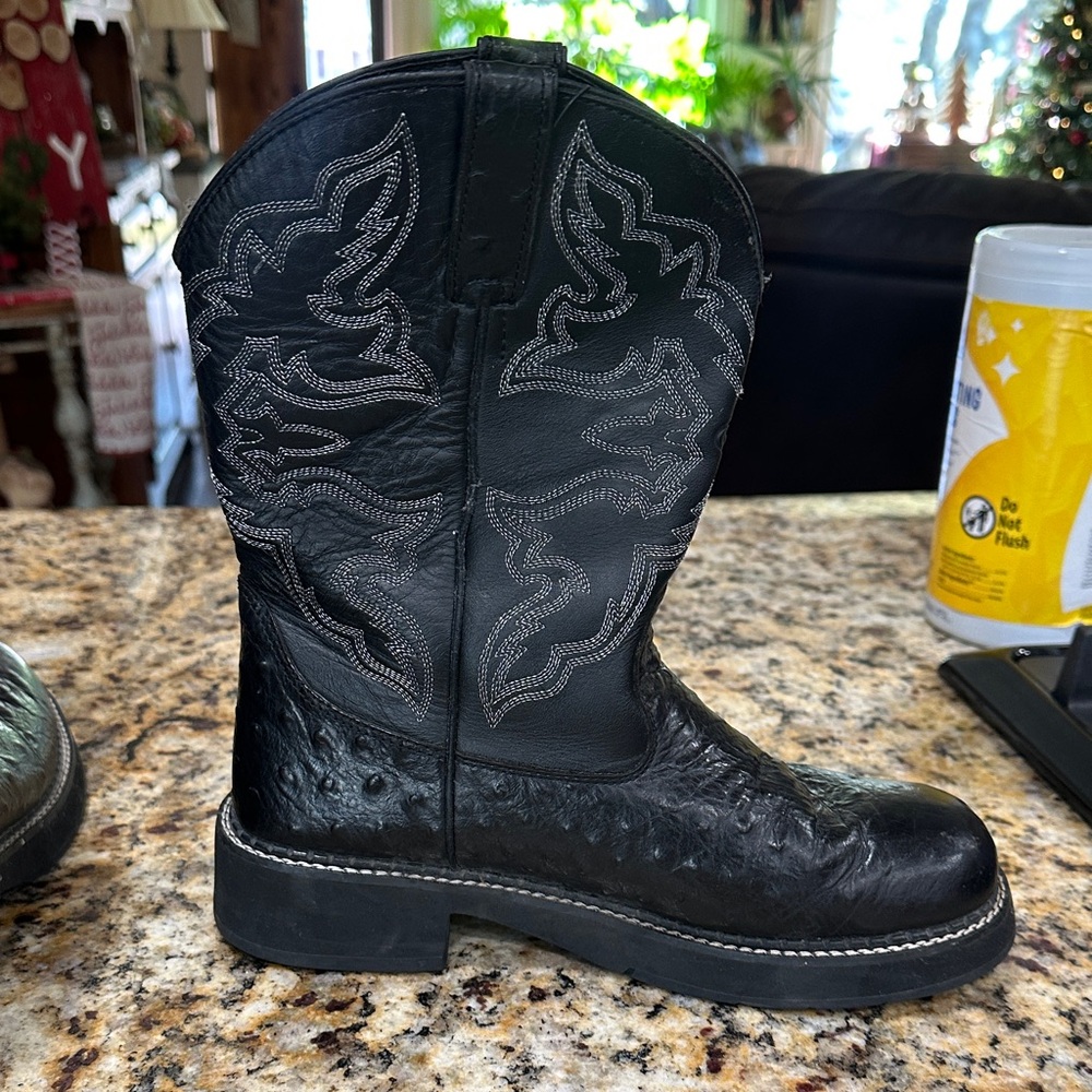 Roper Black Low Top Western Boot - Picture 5 of 7